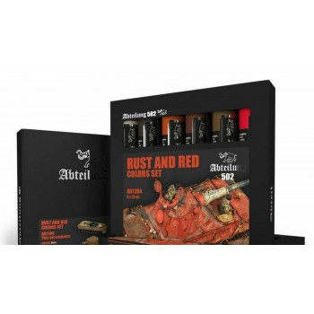ABT304 Rust and Red Effects Oil Colors Set